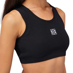 Loewe ribbed black cropped top
